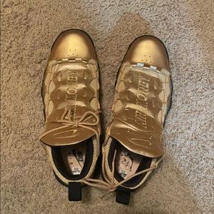 Nike Air More Money Metallic Gold Black
